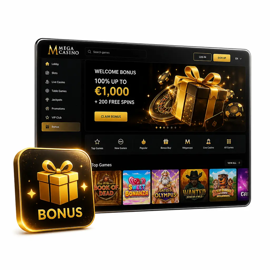 Mega Casino bonuses and promotions